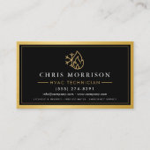 Professional HVAC Technician Gold Metallic 名刺 (正面)