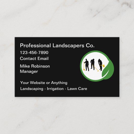 Professional Landscaper Business Cards 名刺 (正面)