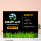 Professional Landscaping Grass Mowing Service アクリルサイン (ウェディング)