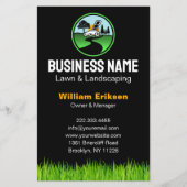 Professional Landscaping Grass Mowing Service チラシ (正面)