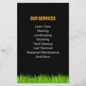 Professional Landscaping Grass Mowing Service チラシ (裏面)