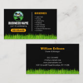 Professional Landscaping Grass Mowing Service 名刺 (正面/裏面)