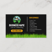 Professional Landscaping Grass Mowing Service 名刺 (正面)