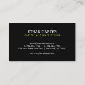 Professional Landscaping Green Grass Logo Black  名刺 (裏面)