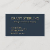 Professional Law Firm Minimalist QR Code 名刺 (正面)