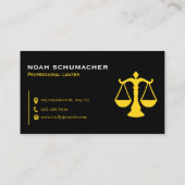 Professional Law & Justice Business Card 名刺 (裏面)