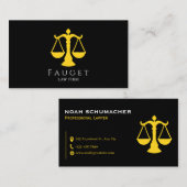 Professional Law & Justice Business Card 名刺 (正面/裏面)