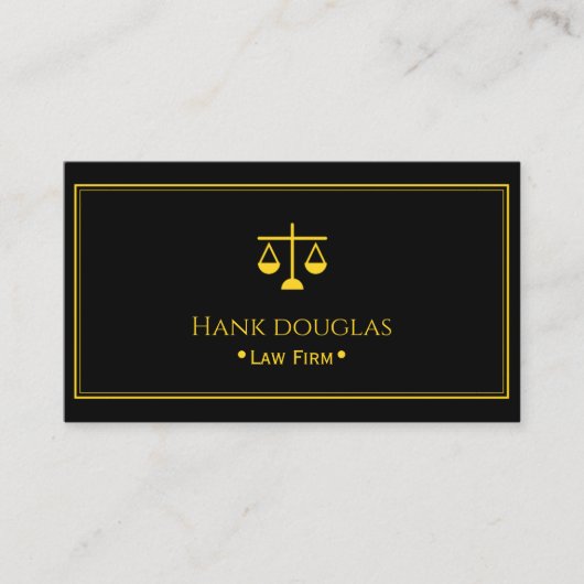 Professional Law & Justice Business Card 名刺 (正面)