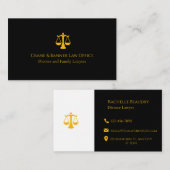 Professional Law & Justice Business Card 名刺 (正面/裏面)