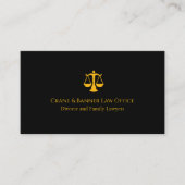 Professional Law & Justice Business Card 名刺 (正面)
