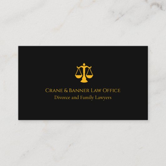Professional Law & Justice Business Card 名刺 (正面)