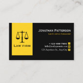 Professional Law & Justice Business Card |  名刺 (裏面)