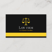 Professional Law & Justice Business Card | 名刺 (正面)