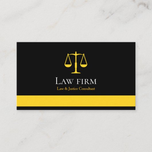 Professional Law & Justice Business Card |  名刺 (正面)