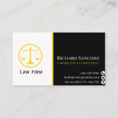 Professional Law & Justice Business Card 名刺 (裏面)