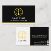 Professional Law & Justice Business Card 名刺 (正面/裏面)