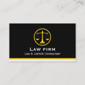 Professional Law & Justice Business Card 名刺 (正面)