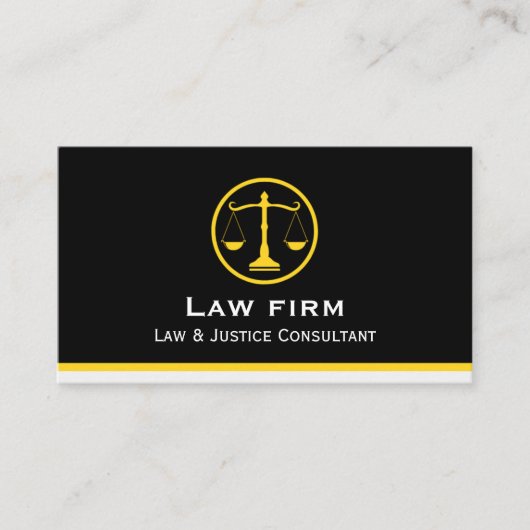 Professional Law & Justice Business Card 名刺 (正面)