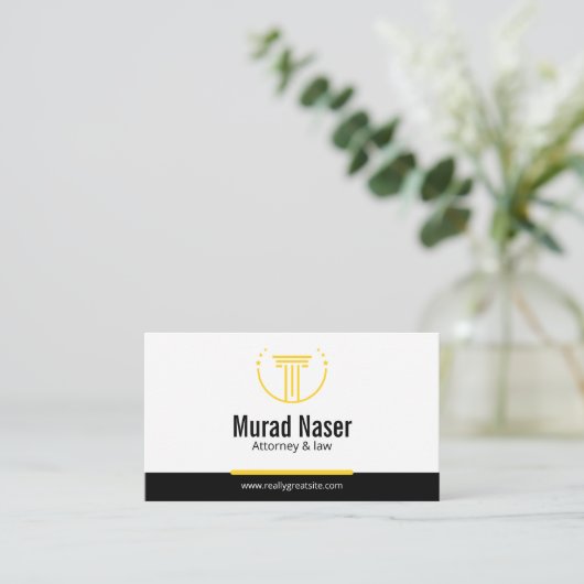 Professional Law & Justice Business Card  名刺 (スタンド正面)