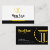 Professional Law & Justice Business Card 名刺 (正面/裏面)