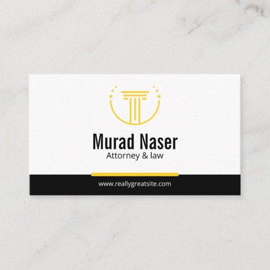 Professional Law & Justice Business Card 名刺 (正面)