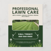 Professional Lawn Care チラシ (正面)
