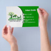 Professional Lawn Care Green & Fresh Yard Work チラシ (ハンドル)