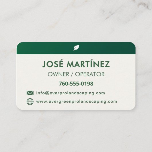 Professional Lawn Care Landscaping 名刺 (裏面)