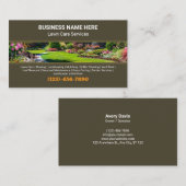 Professional Lawn Care Landscaping Garden Services 名刺 (正面/裏面)