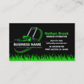 Professional Lawn Care Landscaping Green Black 名刺 (正面)