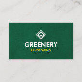 Professional Lawn Care Landscaping Green Simple 名刺 (正面)