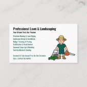 Professional Lawn Care & Landscaping Service 名刺 (正面)