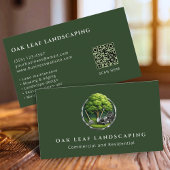 Professional Lawn Care Landscaping Service QR Code 名刺