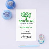 Professional Lawn Care Landscaping Tree Logo チラシ (シングル)