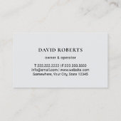 Professional Lawn Care Logo Plain Landscaping 名刺 (裏面)