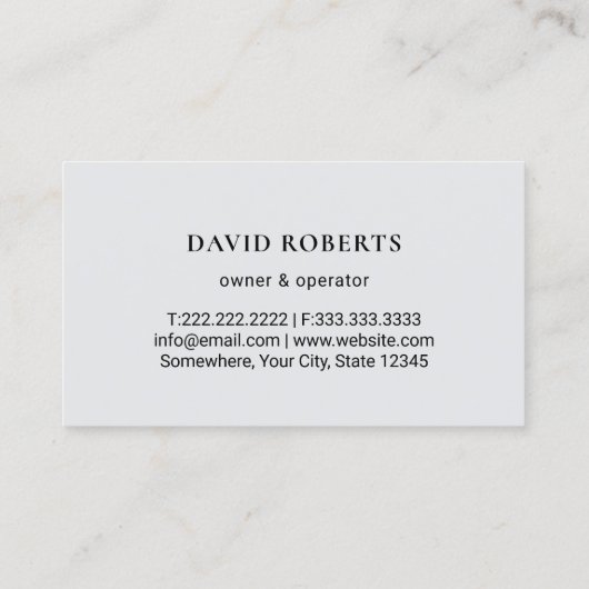 Professional Lawn Care Logo Plain Landscaping 名刺 (裏面)