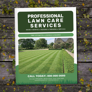 Professional Lawn Care Services チラシ