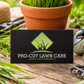 Professional Lawn Maintenance Grass Logo Black 名刺