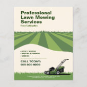 Professional Lawn Mowing Services チラシ (正面)