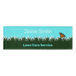 Professional Lawn Service Lawn Silhouette 名札