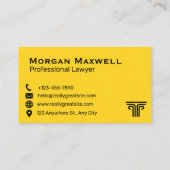 Professional Lawyer Business Card | Attorney  名刺 (裏面)