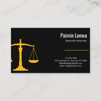 Professional Lawyer Business Card | Attorney  名刺