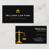 Professional Lawyer Business Card | Attorney  名刺 (正面/裏面)