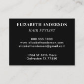 Professional Leopard Print Hair Stylist 名刺 (裏面)