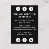 Professional Leopard Print Hair Stylist Loyalty 名刺 (裏面)