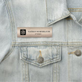 Professional Logo Brushed Bronze Company ID  名札 (インサイチュ)