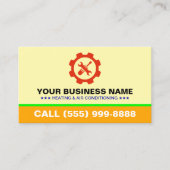 Professional LOGO Heating Air Conditioning | HVAC 名刺 (正面)