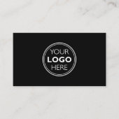 Professional Logo Social Media QR Code Black 名刺 (正面)