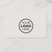 Professional Logo Social Media QR Code Off-White 名刺 (正面)