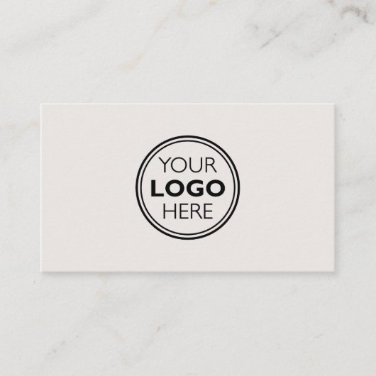 Professional Logo Social Media QR Code Off-White 名刺 (正面)